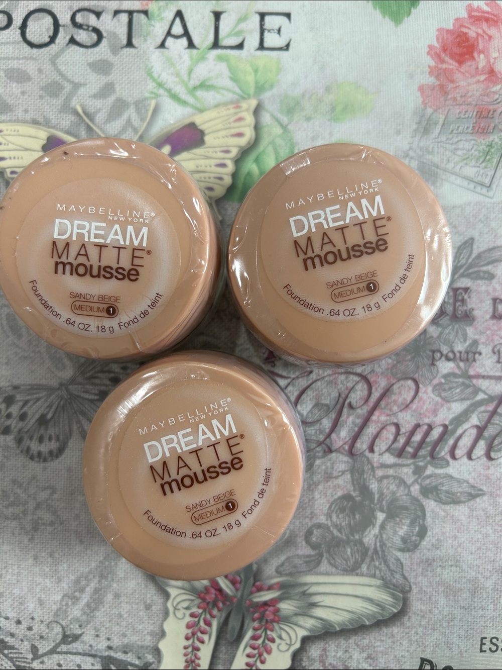 LOT OF 3 Maybelline Dream Matte Mousse Foundation - Sandy Beige 🦋 FIRM PRICE 🦋